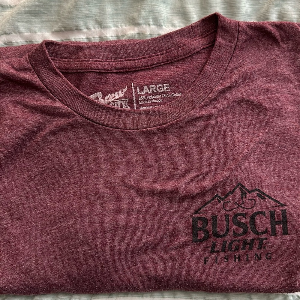 Men’s Busch Light Fishing T-Shirt Size L